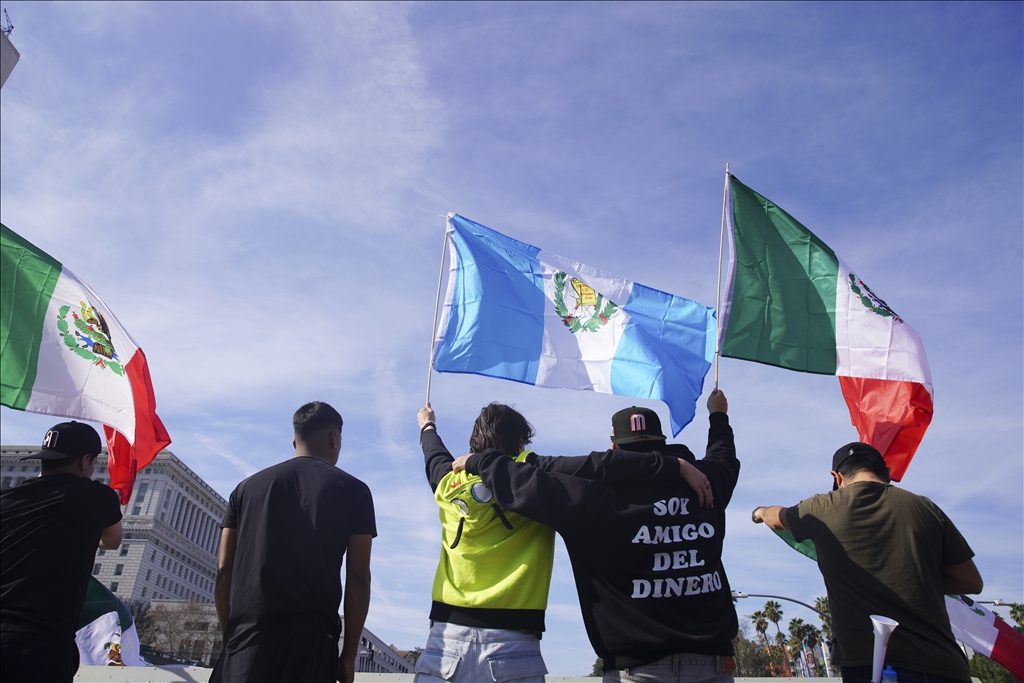 "A Day Without Immigrants" march in Los Angeles