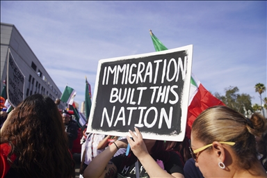 "A Day Without Immigrants" march in Los Angeles