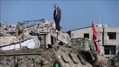 İsrail ordusunun çekildiği Lübnan'ın Taybeh ve Al-Aadaissah beldelerindeki yıkım gün yüzüne çıktı