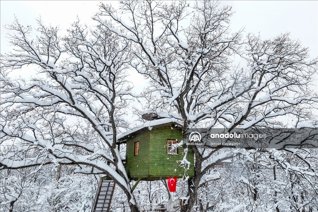 Kayseri'de kar yağışı etkisini sürdürüyor