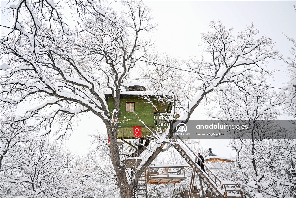 Kayseri'de kar yağışı etkisini sürdürüyor