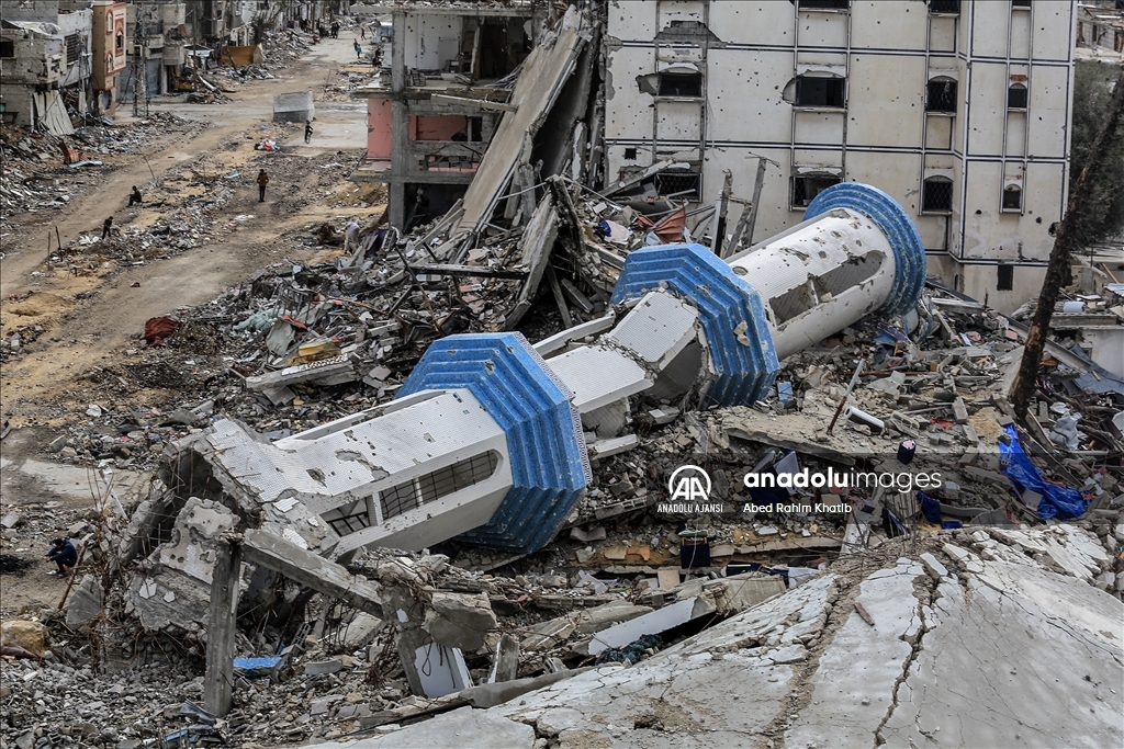 İsrail, ateşkesin ardından çekildiği Refah'taki Şabura Kampı'nda geride büyük yıkım bıraktı