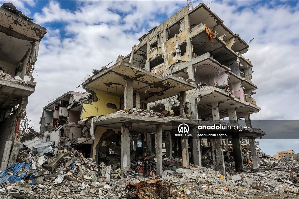 İsrail, ateşkesin ardından çekildiği Refah'taki Şabura Kampı'nda geride büyük yıkım bıraktı