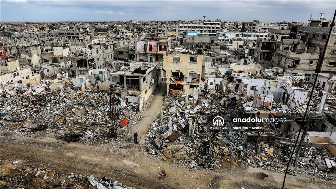 İsrail, ateşkesin ardından çekildiği Refah'taki Şabura Kampı'nda geride büyük yıkım bıraktı