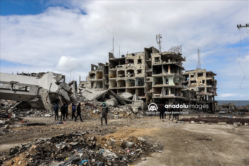 İsrail, ateşkesin ardından çekildiği Refah'taki Şabura Kampı'nda geride büyük yıkım bıraktı