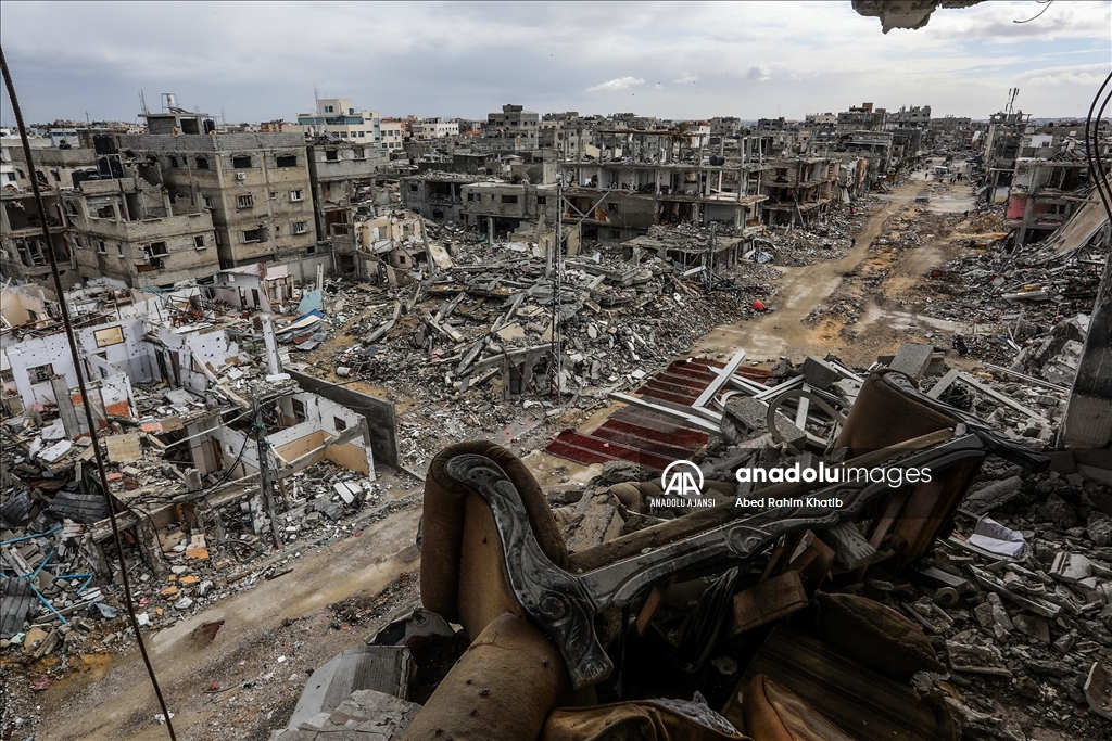 İsrail, ateşkesin ardından çekildiği Refah'taki Şabura Kampı'nda geride büyük yıkım bıraktı