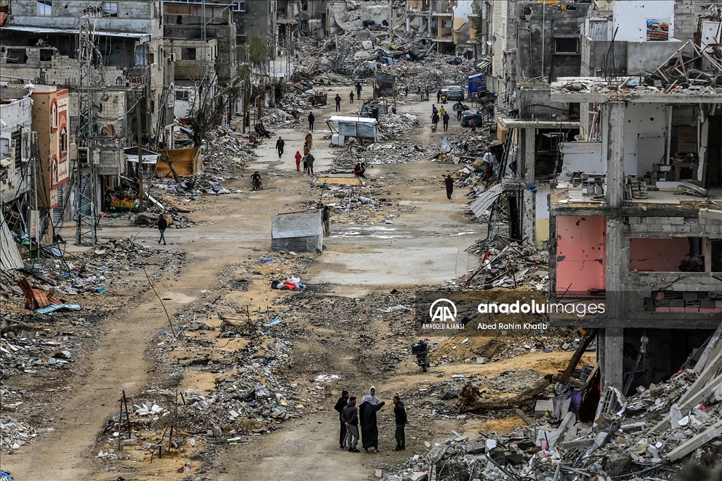 İsrail, ateşkesin ardından çekildiği Refah'taki Şabura Kampı'nda geride büyük yıkım bıraktı