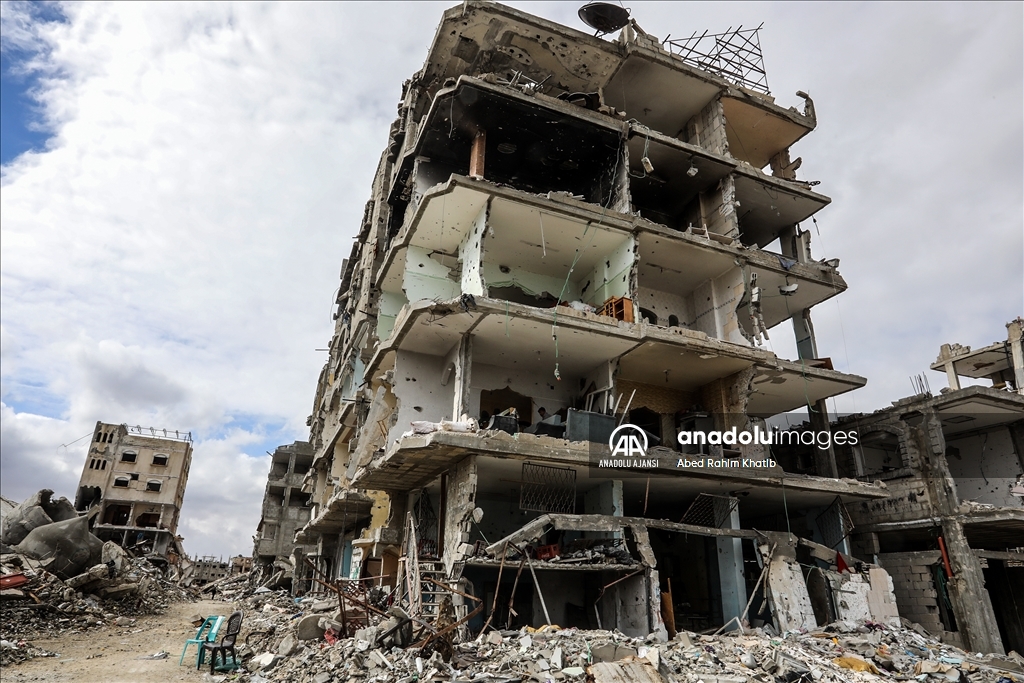 İsrail, ateşkesin ardından çekildiği Refah'taki Şabura Kampı'nda geride büyük yıkım bıraktı