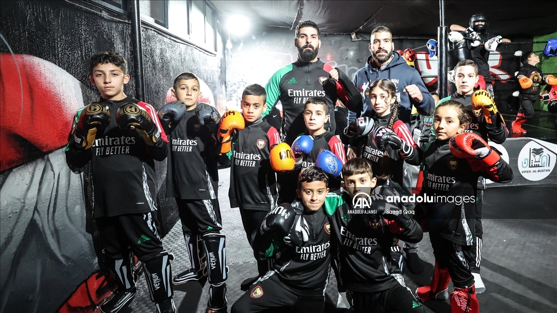 Filistinli çocuklar savunma sporlarına ilgi gösteriyor