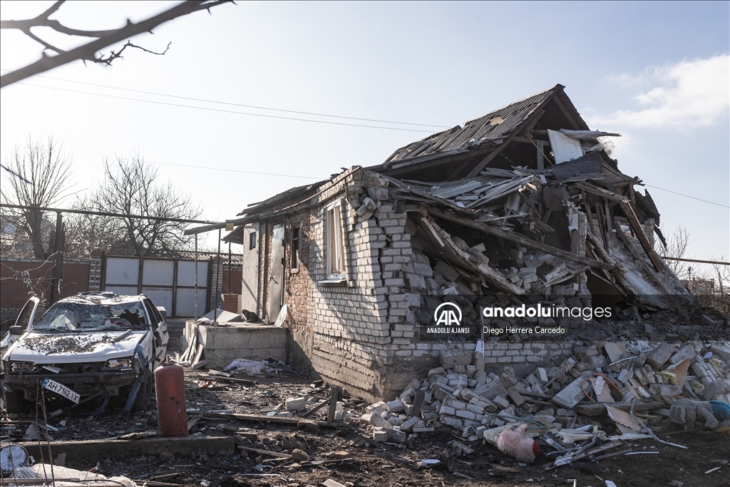 Rus saldırısı Ukrayna'nın Kostiantynivka kentinde büyük hasara neden oldu