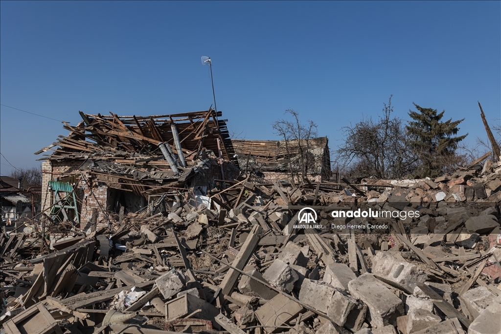 Rus füze saldırısı Ukrayna'nın Kostiantynivka kentinde yıkıma yol açtı