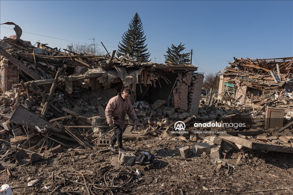 Rus saldırısı Ukrayna'nın Kostiantynivka kentinde büyük hasara neden oldu