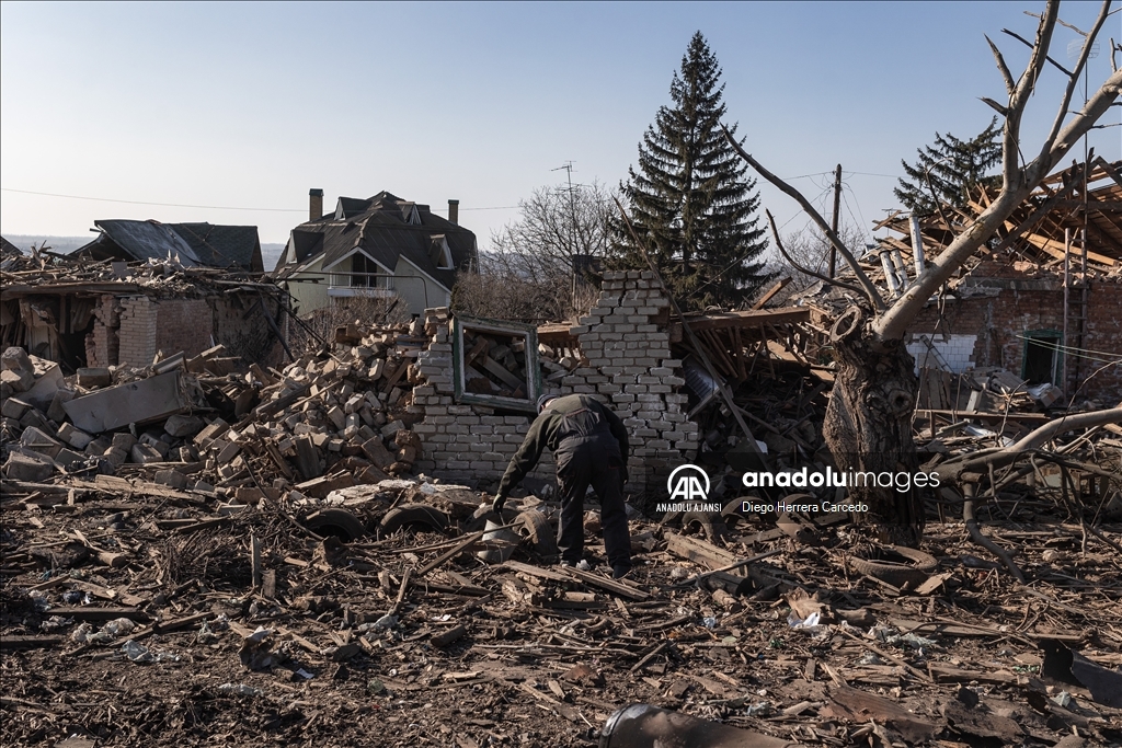 Rus saldırısı Ukrayna'nın Kostiantynivka kentinde büyük hasara neden oldu