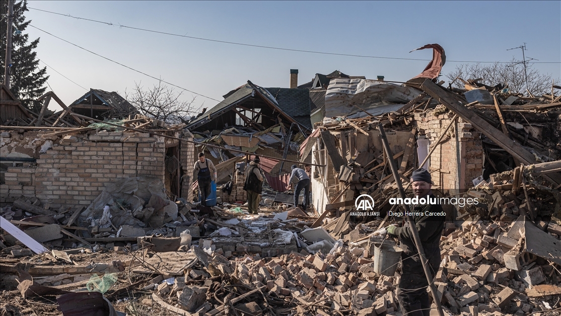 Rus saldırısı Ukrayna'nın Kostiantynivka kentinde büyük hasara neden oldu