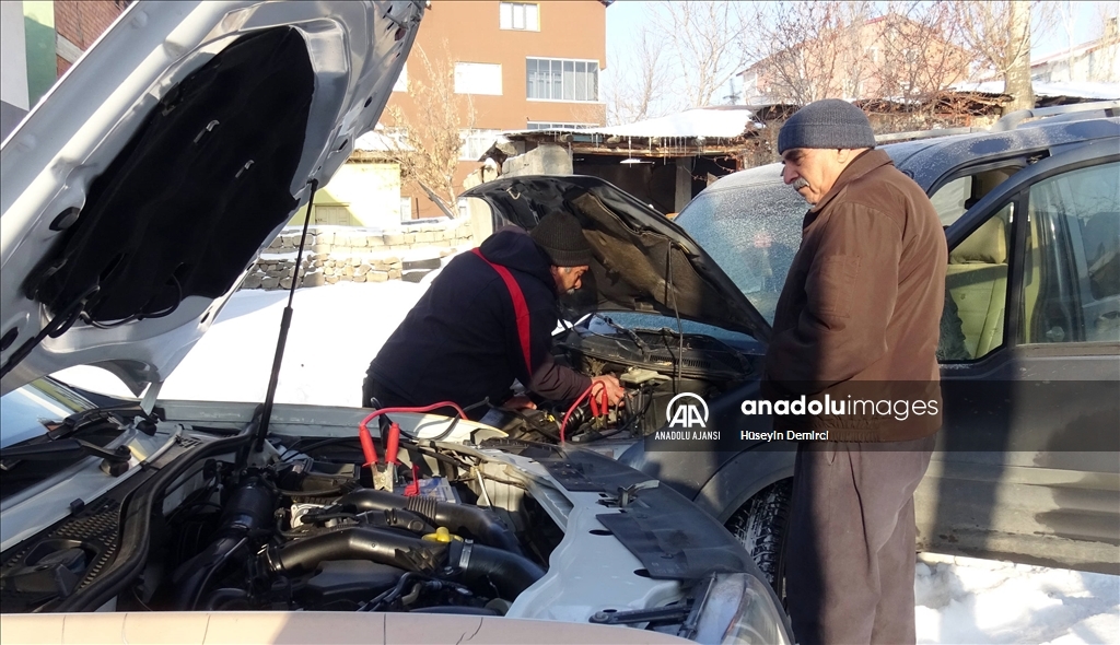 Kars'ta soğuk hava etkili oluyor
