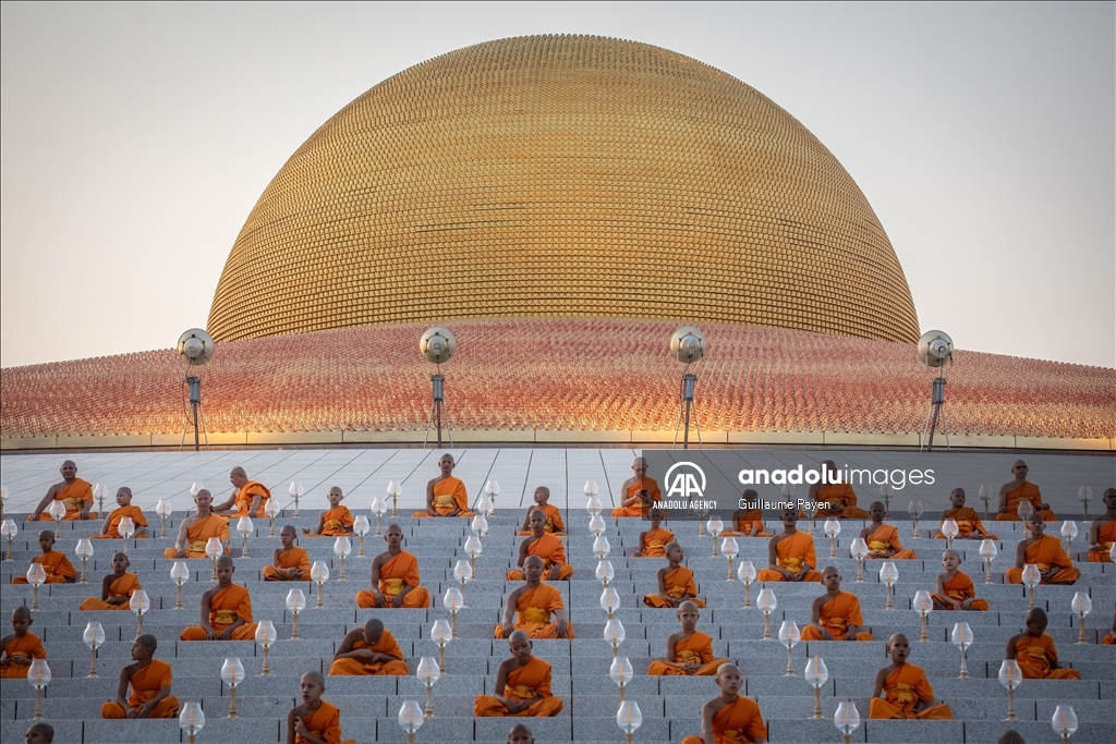 Makha Bucha at Wat Dhammakaya in the north of Bangkok