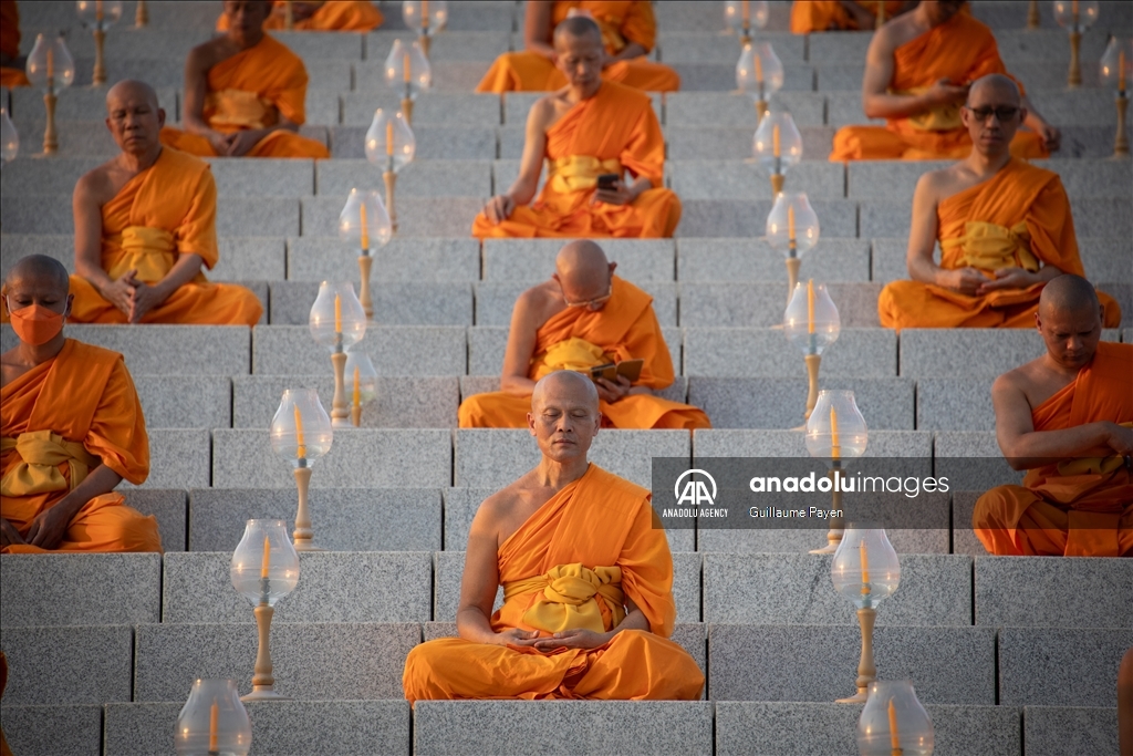 Makha Bucha at Wat Dhammakaya in the north of Bangkok