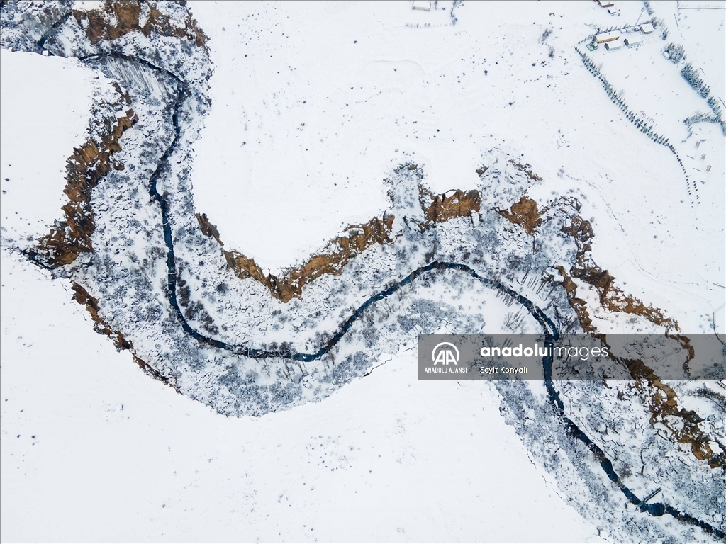 Ihlara Vadisi beyaza büründü