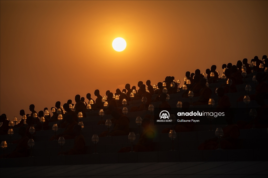 Makha Bucha at Wat Dhammakaya in the north of Bangkok