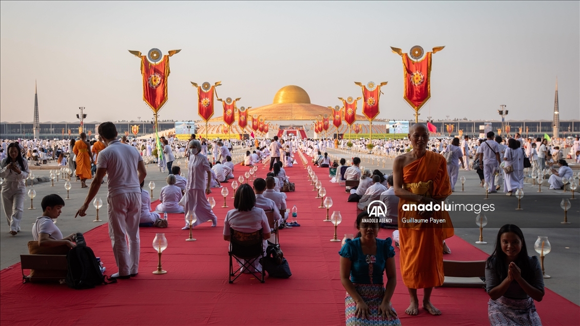 Makha Bucha at Wat Dhammakaya in the north of Bangkok