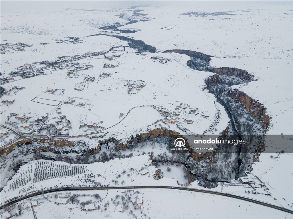 Ihlara Vadisi beyaza büründü