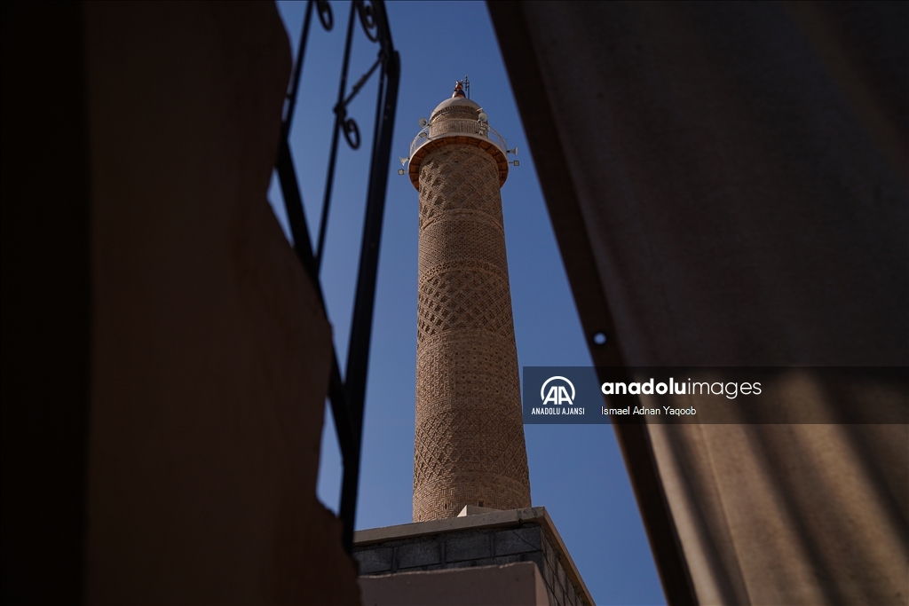 Musul’da DEAŞ’ın yıktığı Selçuklu mirası Hadba Minaresi'nin restorasyonu tamamlandı