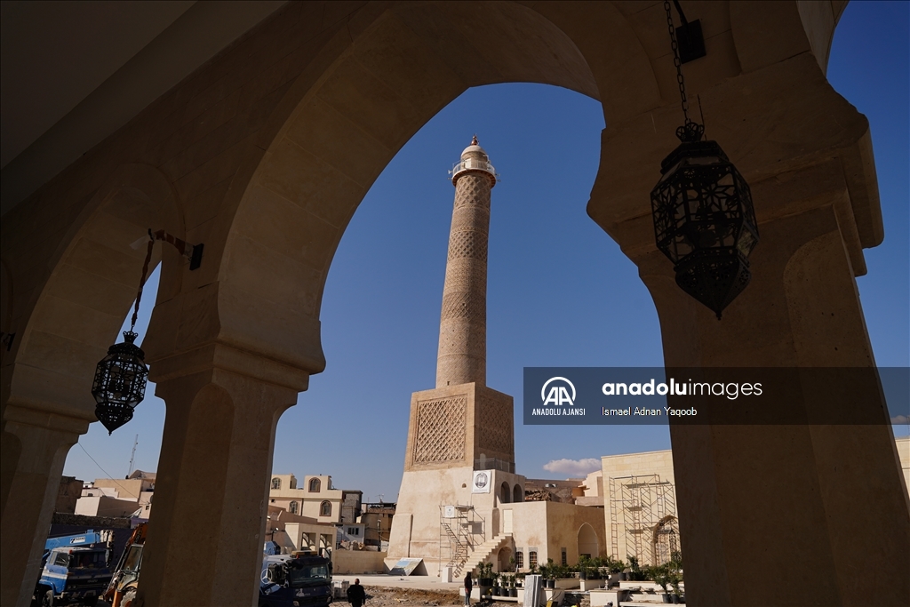 Musul’da DEAŞ’ın yıktığı Selçuklu mirası Hadba Minaresi'nin restorasyonu tamamlandı