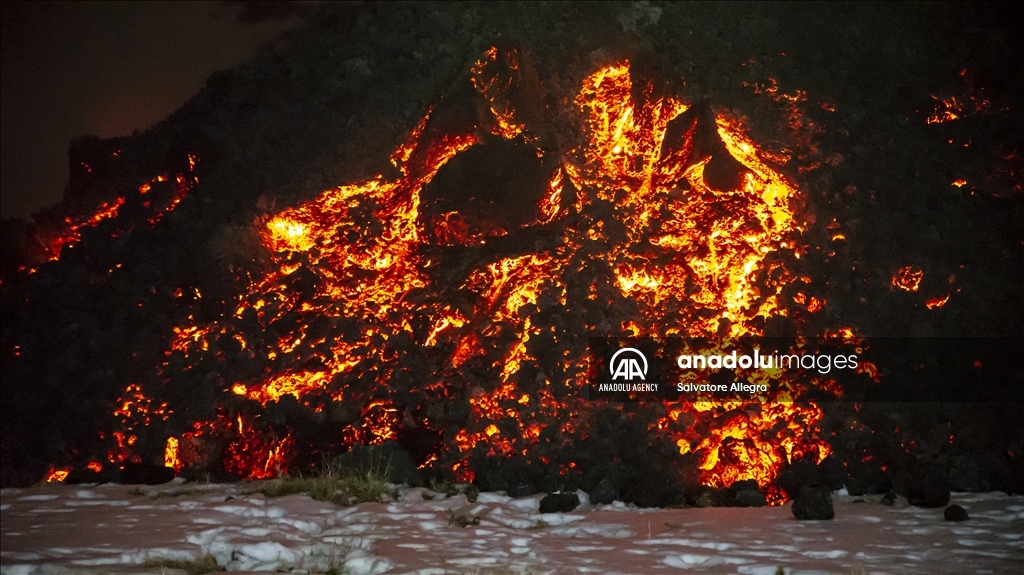 Volcanic activity continues at Mount Etna, Italy