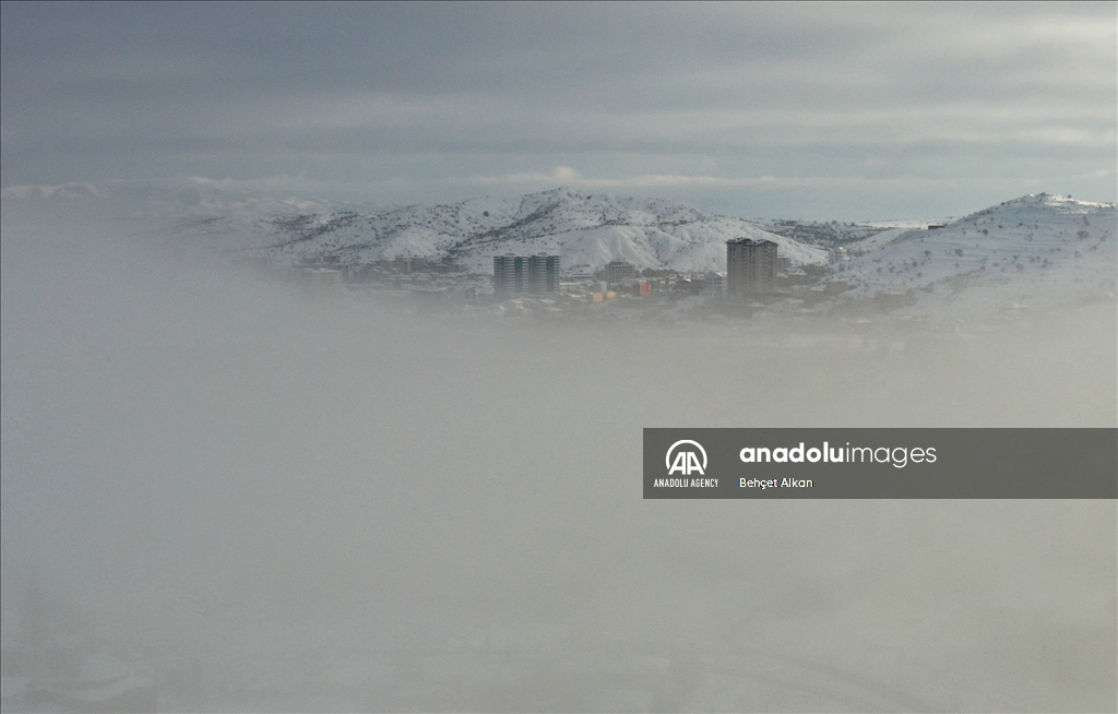 Foggy weather in Nevsehir
