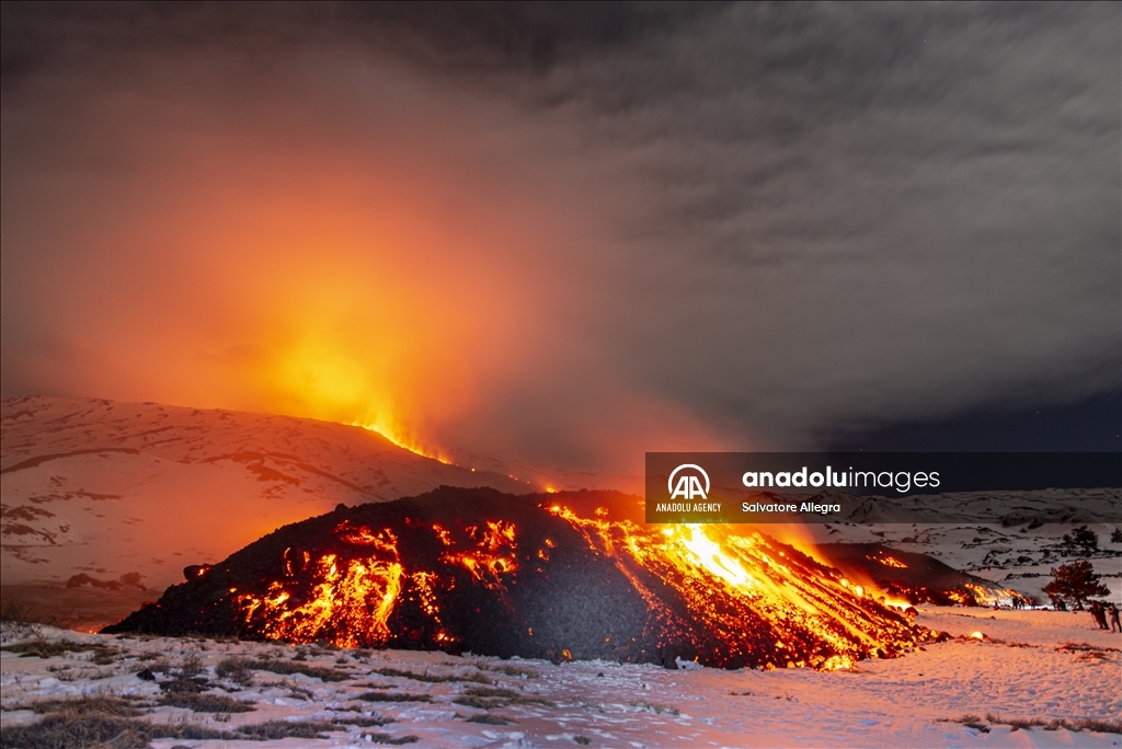 Volcanic activity continues at Mount Etna, Italy