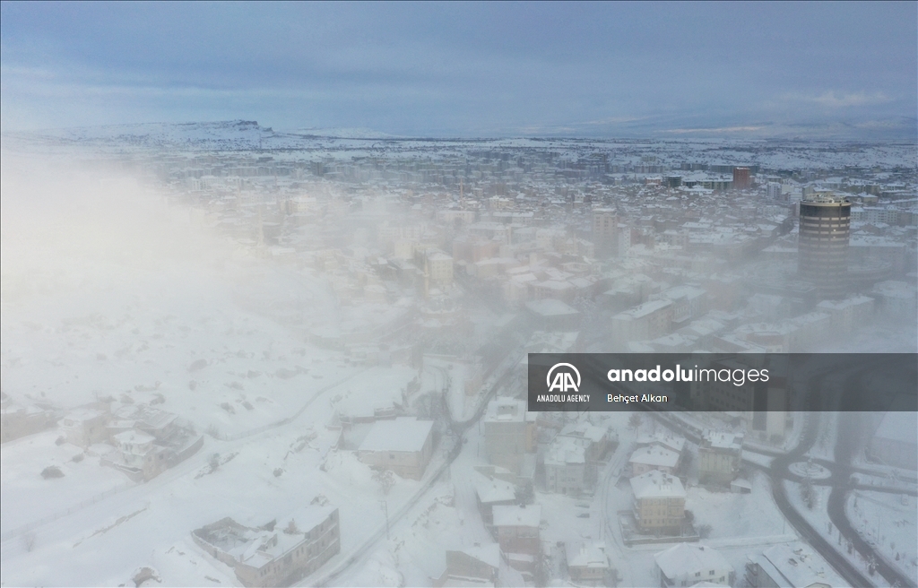 Foggy weather in Nevsehir
