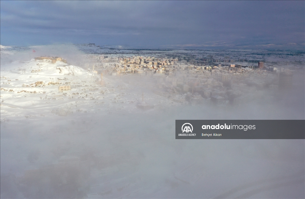 Foggy weather in Nevsehir