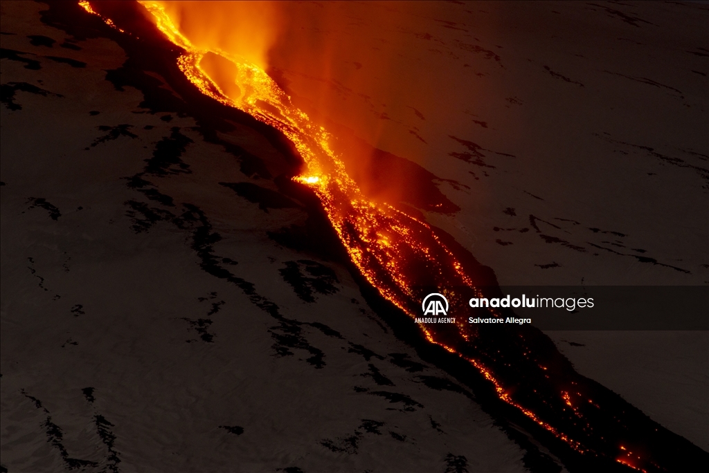 Volcanic activity continues at Mount Etna, Italy