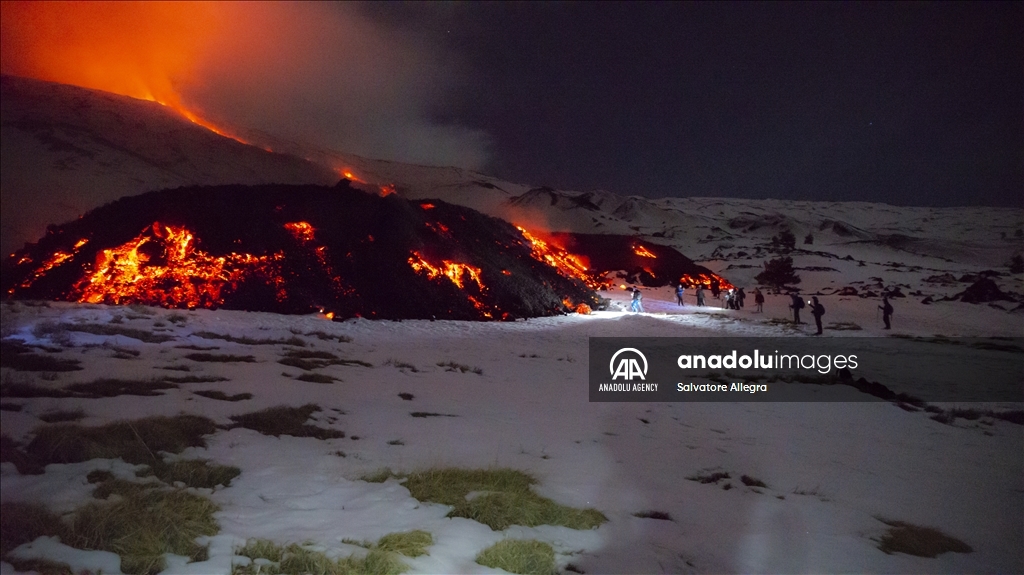 Volcanic activity continues at Mount Etna, Italy