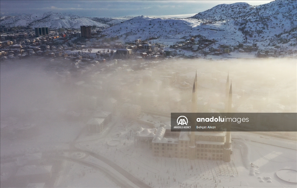 Foggy weather in Nevsehir