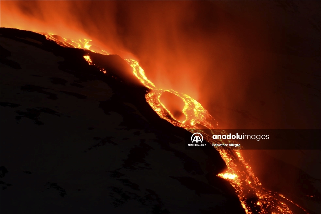 Volcanic activity continues at Mount Etna, Italy