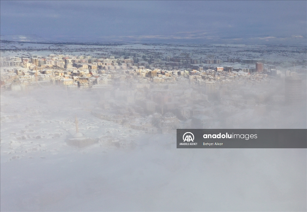 Foggy weather in Nevsehir