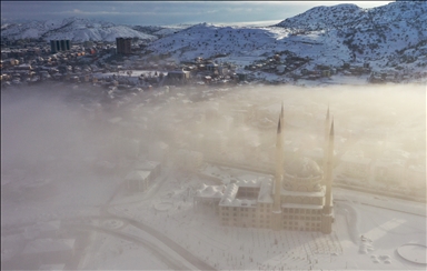 Foggy weather in Nevsehir