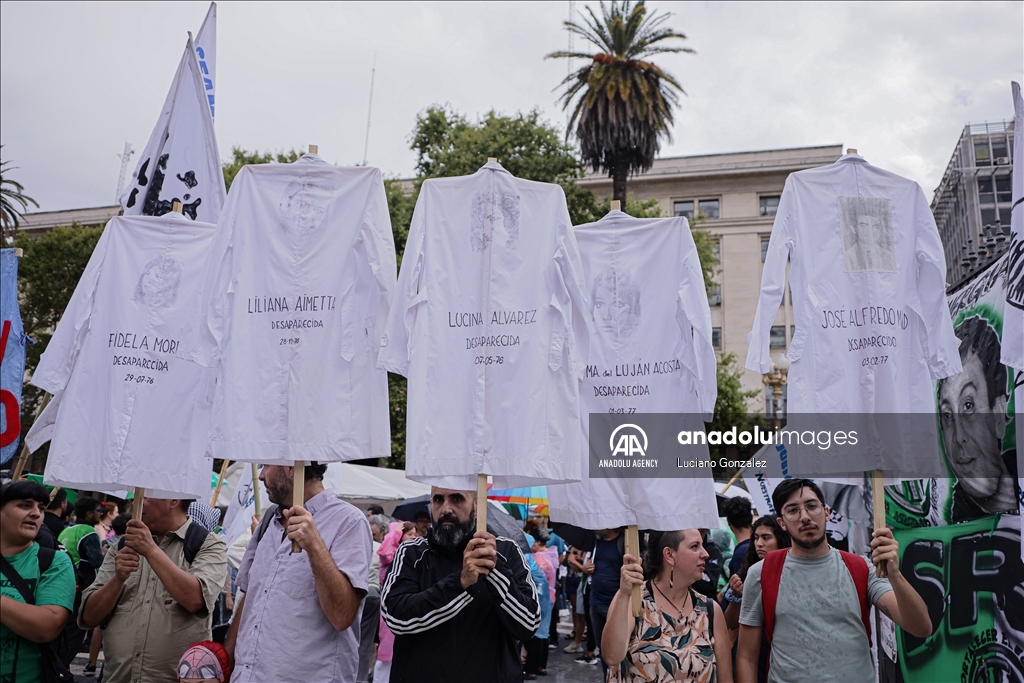 В столице Аргентины, городе Буэнос-Айрес прошла протестная акция