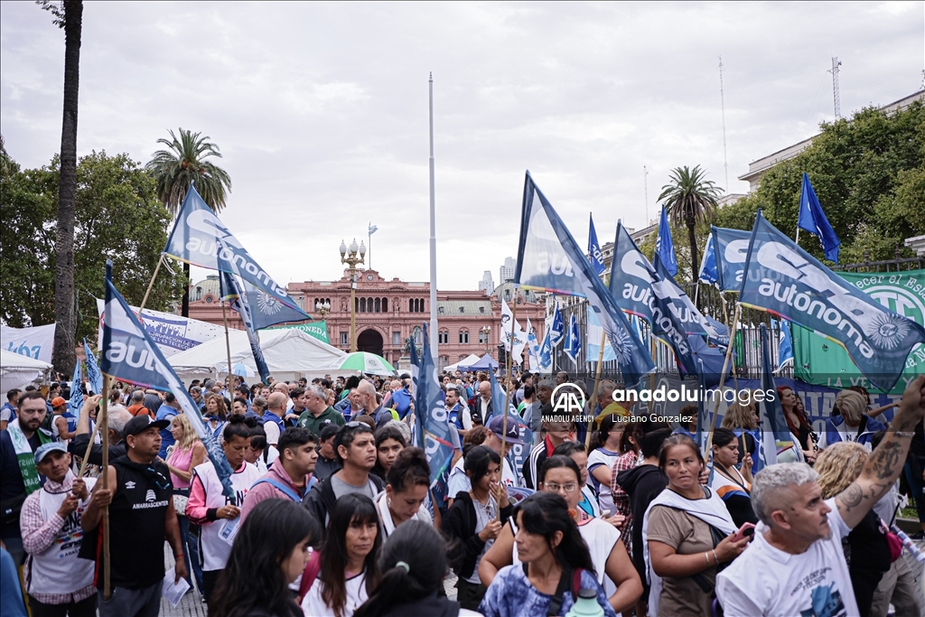 В столице Аргентины, городе Буэнос-Айрес прошла протестная акция
