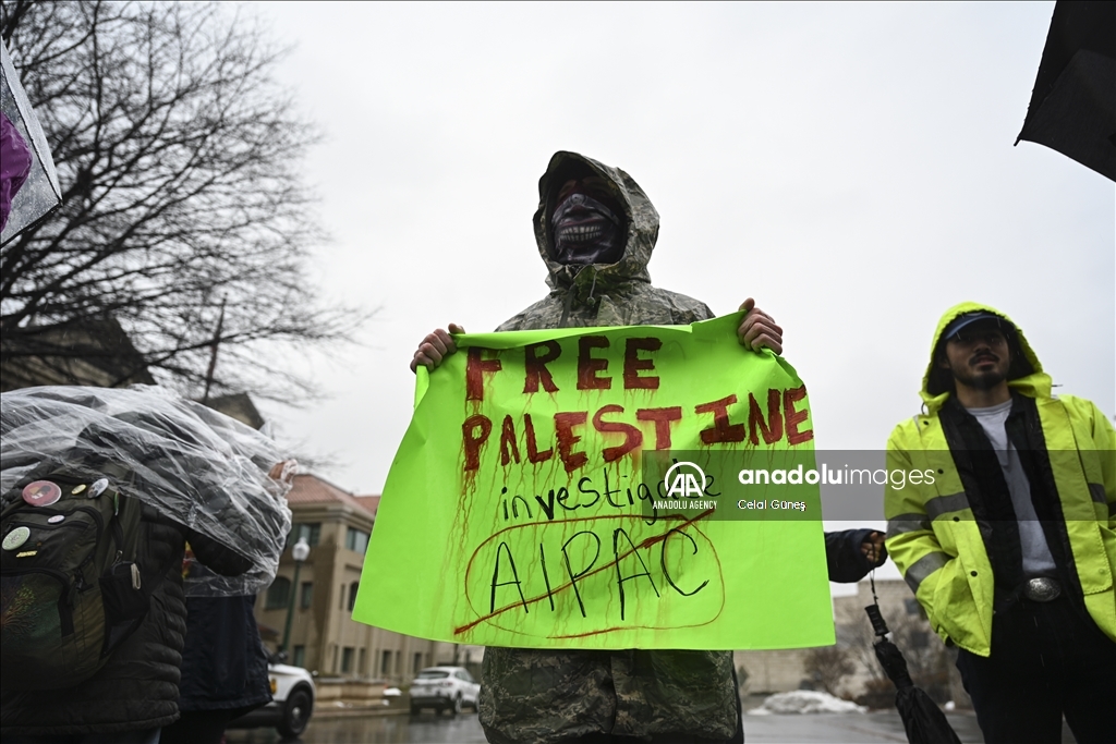 Пропалестинские активисты устроили акцию протеста в США