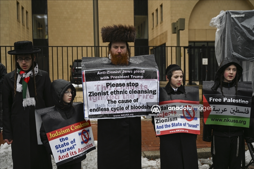 Пропалестинские активисты устроили акцию протеста в США