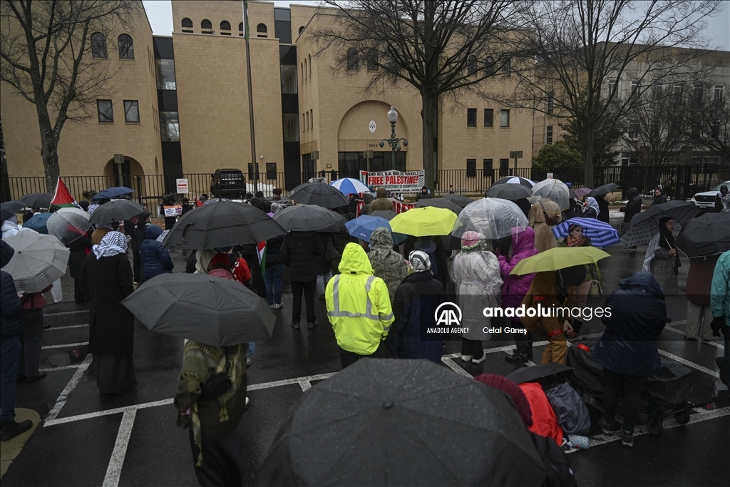 Пропалестинские активисты устроили акцию протеста в США