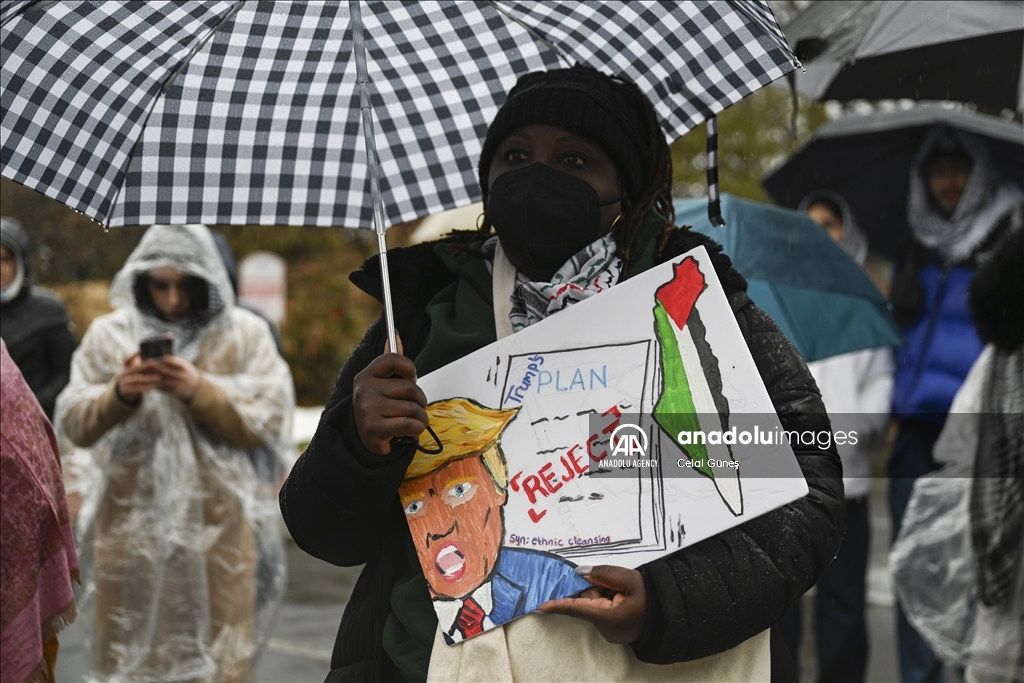 Пропалестинские активисты устроили акцию протеста в США