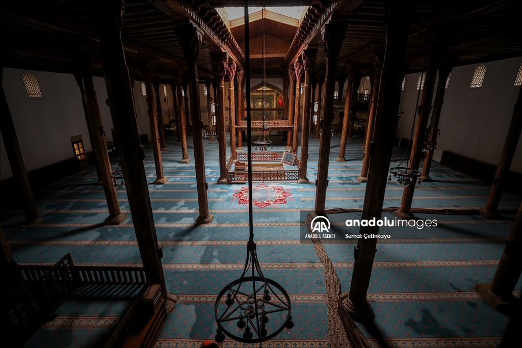 Beysehir Esrefoglu Mosque on the UNESCO World Heritage List in Konya, Turkiye