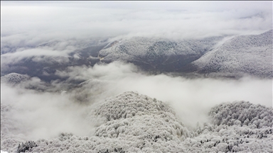 Snowy weather in Turkiye’s Mount Bolu