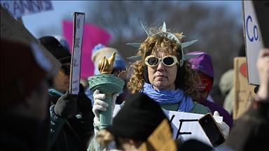 ABD'nin başkentinde Trump yönetimi ve Elon Musk protesto edildi