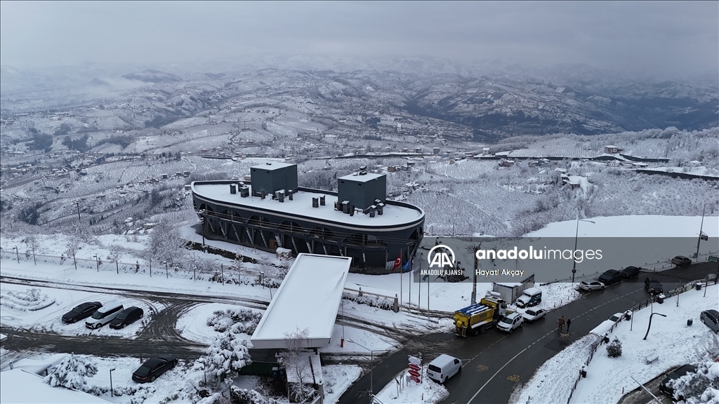 Ordu'da kar yağışı