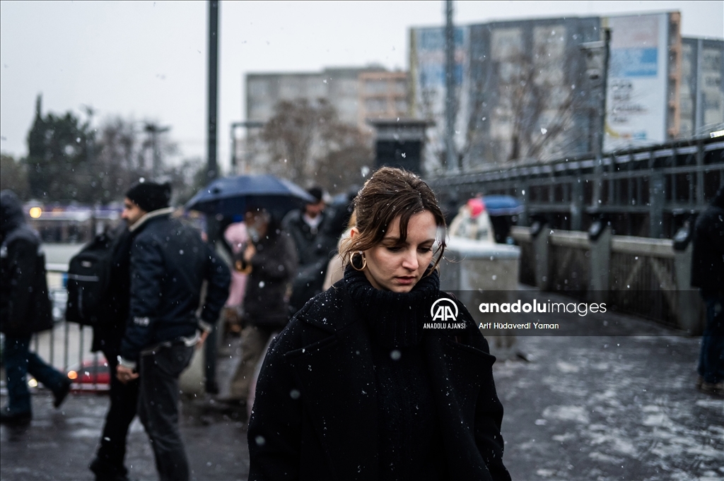 İstanbul'da kar yağışı