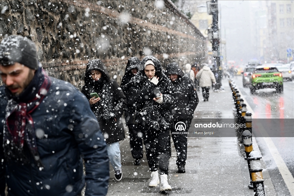 İstanbul'da kar yağışı